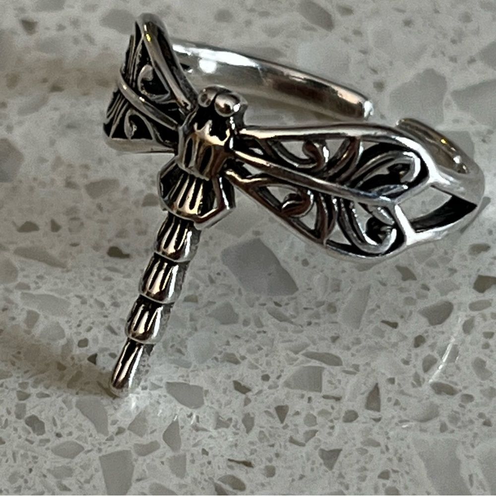 ‎Vintage Style Alloy Dragonfly Ring